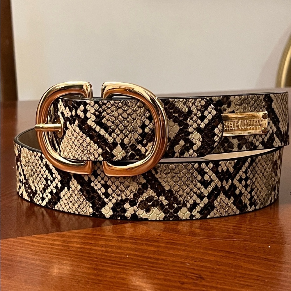 Steve Madden Snake Skin Belt